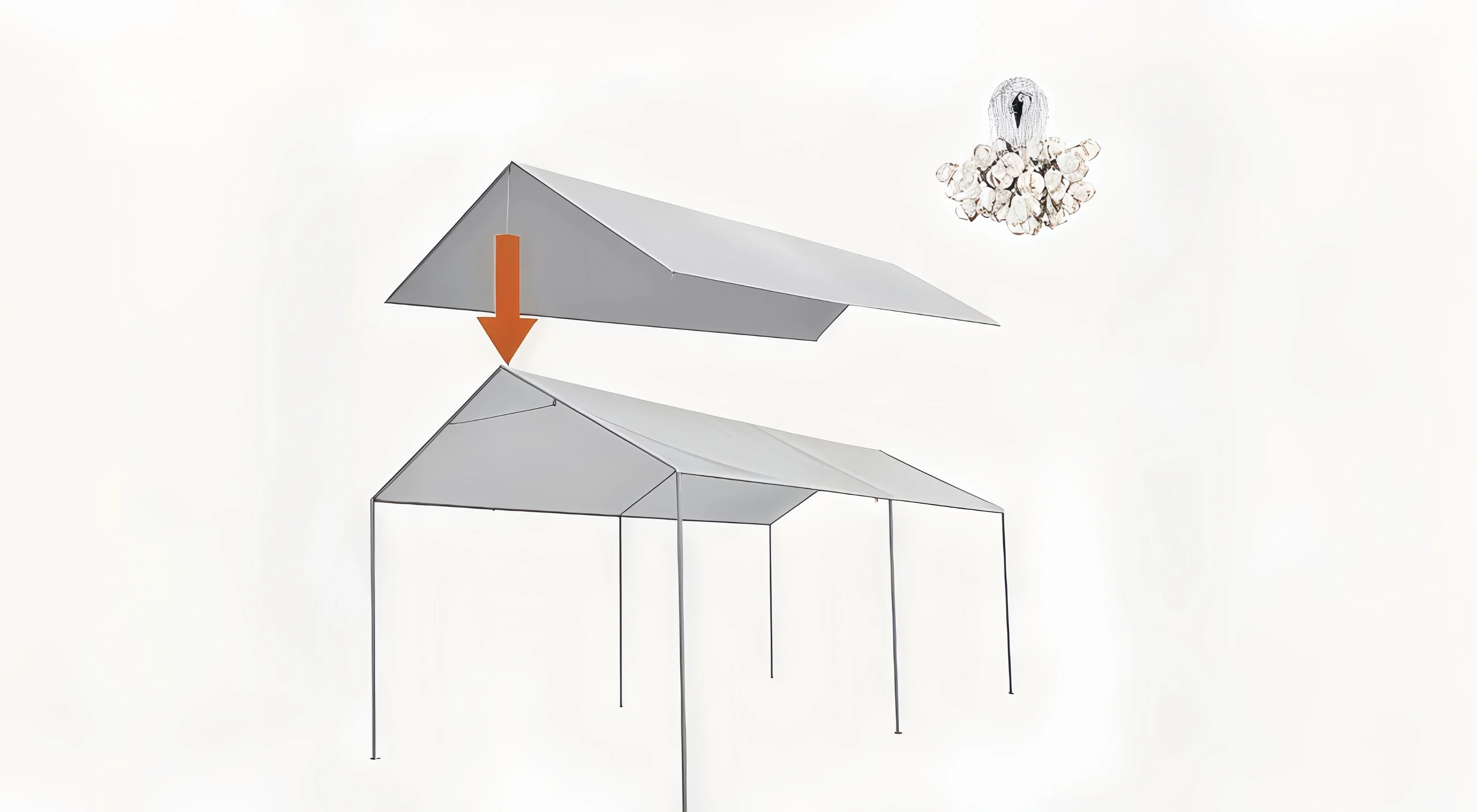 Carport canopy with adjustable roof design for versatile coverage